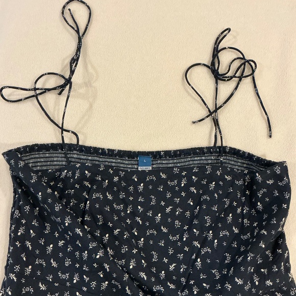 Old Navy Blue and White Sundress, Size Large - Picture 4 of 6